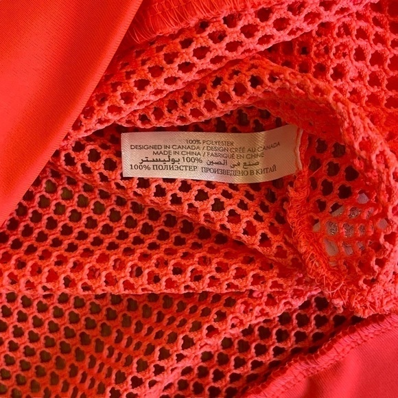 EUC La Vie En Rose Aqua swimsuit coverup, mesh, bright coral, O/S - Picture 12 of 13